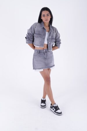 Mini Denim Skirt With Lining Detail - Brand: XLove - Women & Kids, Baby Clothes Wholesale - Globality Store