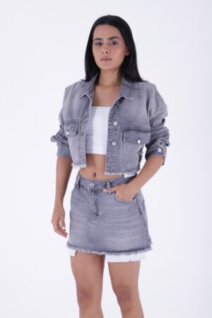 Mini Denim Skirt With Lining Detail - Brand: XLove - Women & Kids, Baby Clothes Wholesale - Globality Store