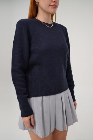 Crew Neck Basic WholesaleKnitted Sweater - Brand: Lustrin - Women & Kids, Baby Clothes Wholesale - Globality Store