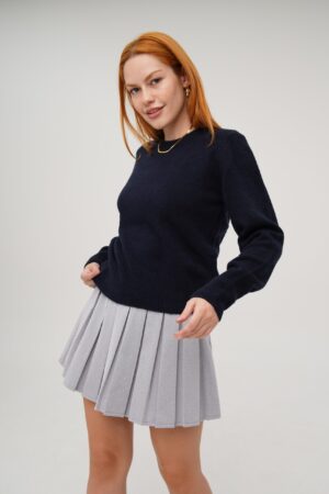 Crew Neck Basic WholesaleKnitted Sweater - Brand: Lustrin - Women & Kids, Baby Clothes Wholesale - Globality Store