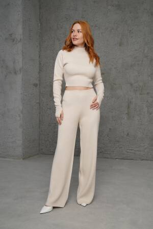Crop Trousers Straight Cut WholesaleSuit - Brand: Lustrin - Women & Kids, Baby Clothes Wholesale - Globality Store
