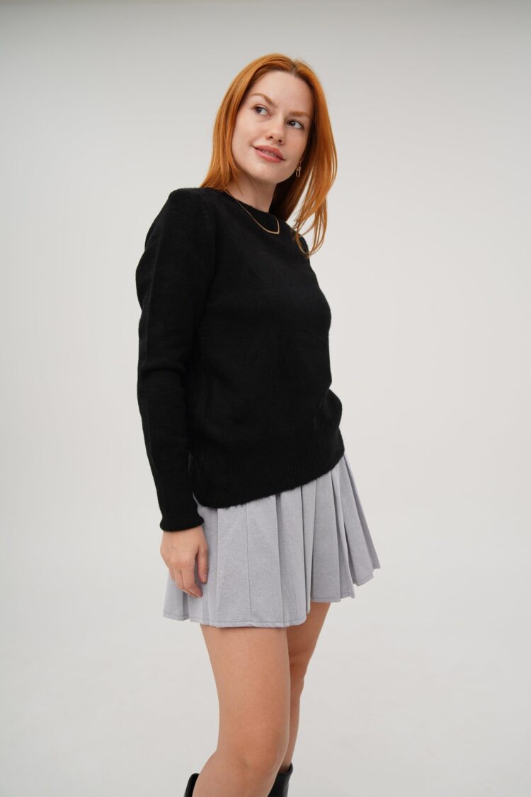 Crew Neck Basic WholesaleKnitted Sweater