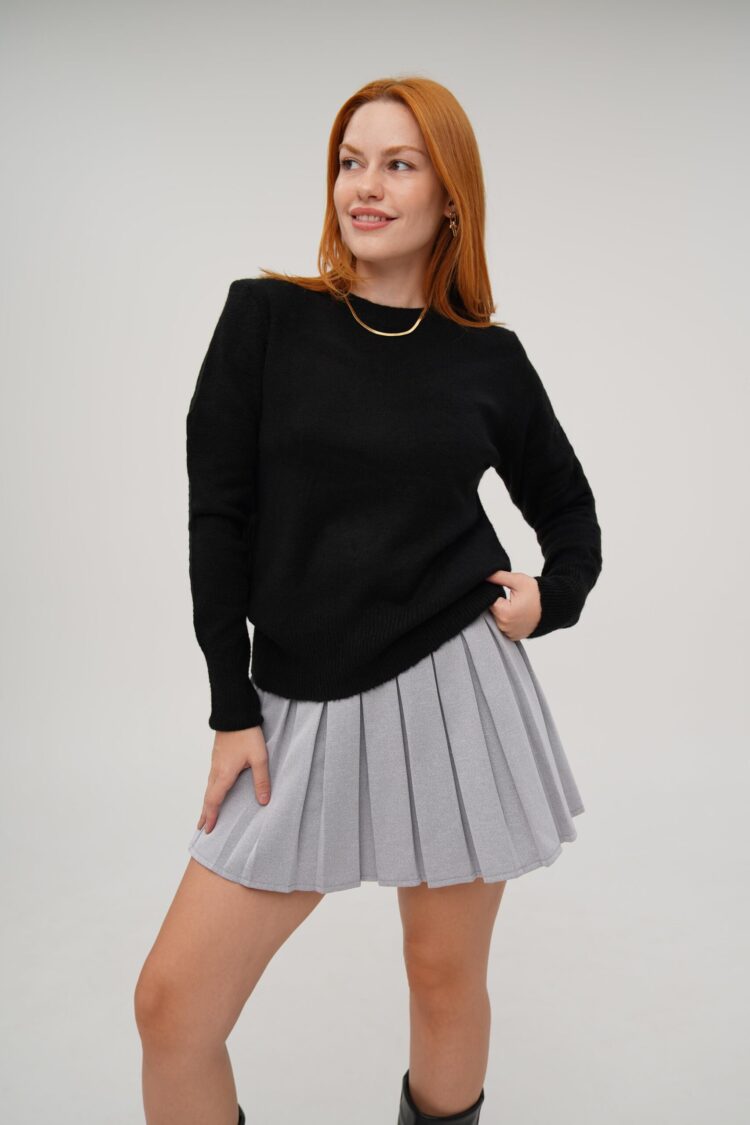 Crew Neck Basic WholesaleKnitted Sweater