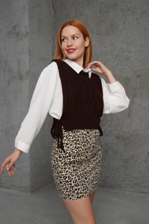 WholesaleKnitted Sweater With Lace Detail - Brand: Lustrin - Women & Kids, Baby Clothes Wholesale - Globality Store
