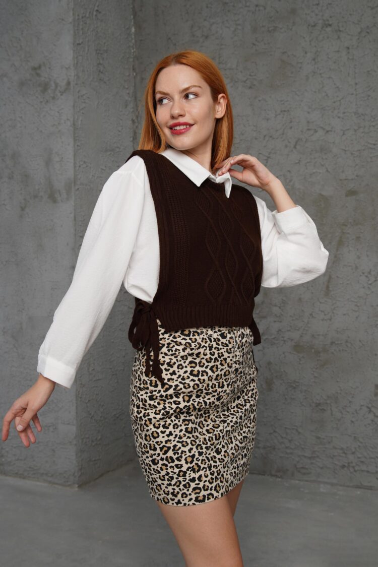 WholesaleKnitted Sweater With Lace Detail - Brand: Lustrin - Women & Kids, Baby Clothes Wholesale - Globality Store