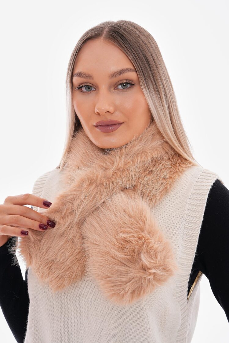 Mango Fabric Internal Fur Scarf - Brand: Axesoire - Women & Kids, Baby Clothes Wholesale - Globality Store