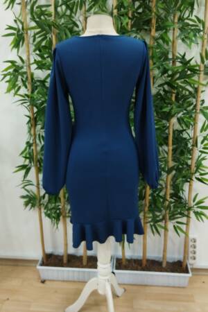 Women's Long Sleeve Crew Neck Front Flounce Imported Crepe Dress - Brand: Janes - Women & Kids, Baby Clothes Wholesale - Globality Store