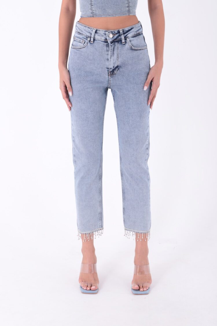 Seamless Mom Jeans With Hem