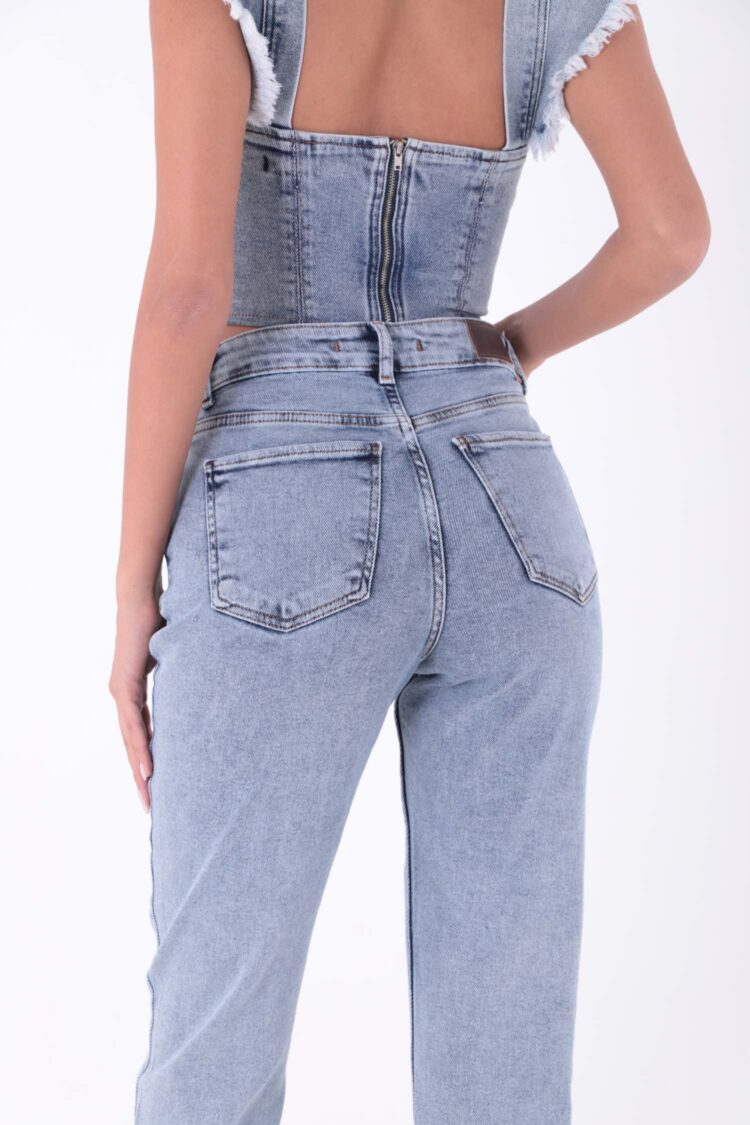 Seamless Mom Jeans With Hem