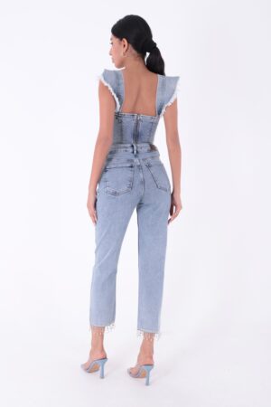 Seamless Mom Jeans With Hem - Brand: XLove - Women & Kids, Baby Clothes Wholesale - Globality Store