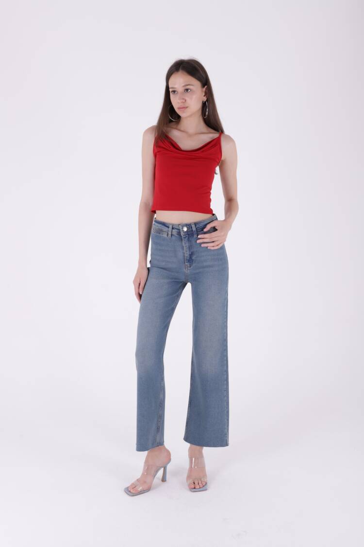 Palazzo Jeans With Decorative Pocket Detail - Brand: XLove - Women & Kids, Baby Clothes Wholesale - Globality Store