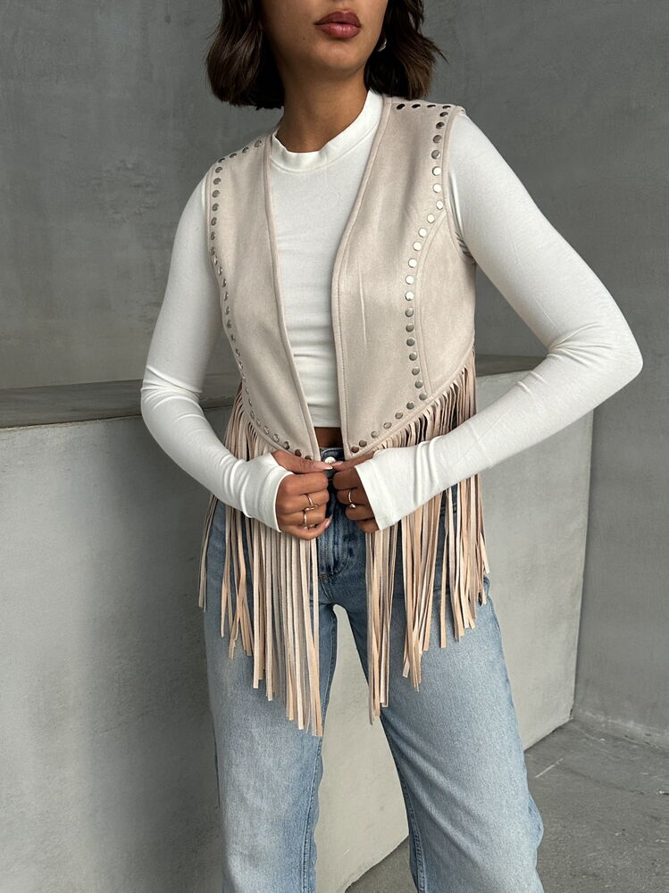 Tassel Drop Vest