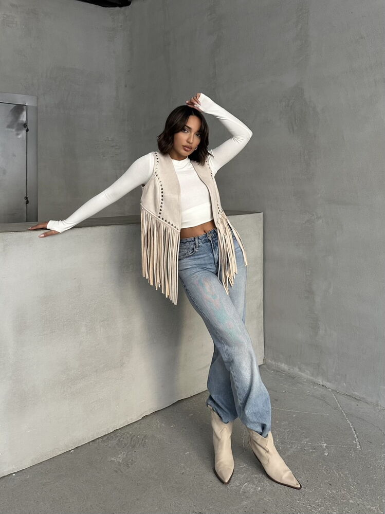 Tassel Drop Vest