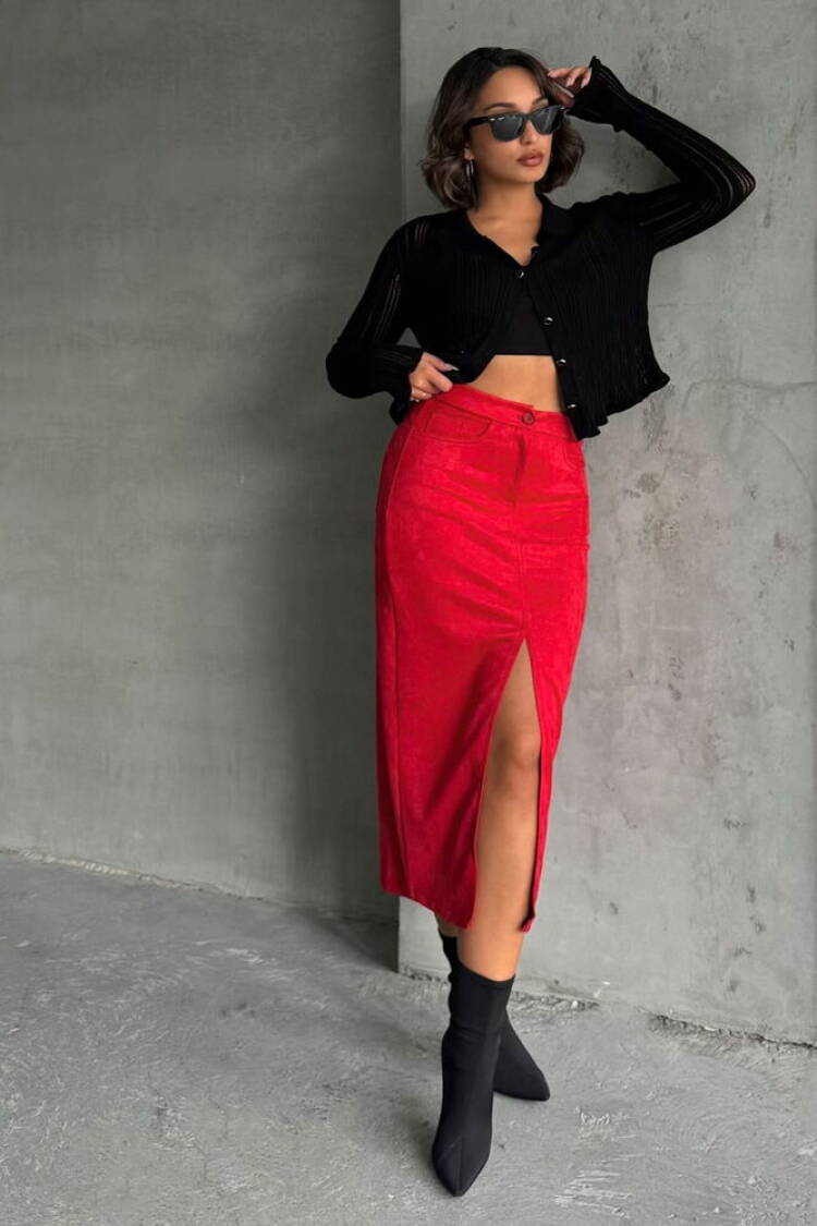 Suede Skirt - Brand: Topshow - Women & Kids, Baby Clothes Wholesale - Globality Store