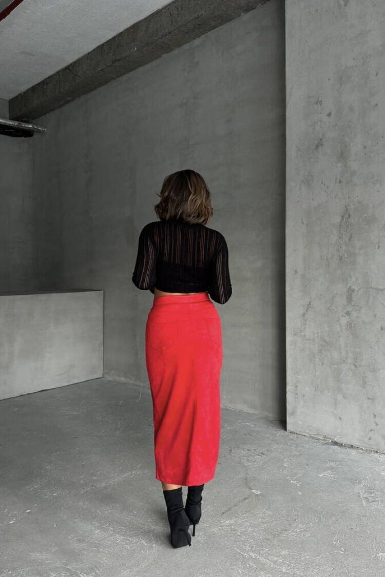 Suede Skirt