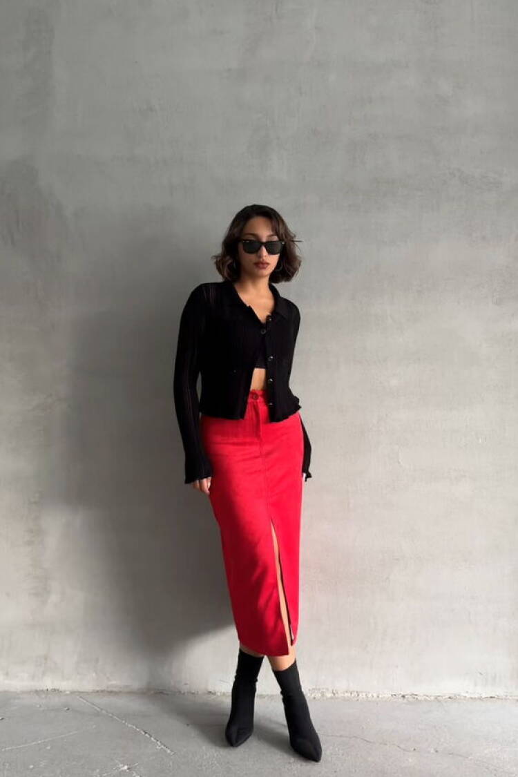 Suede Skirt
