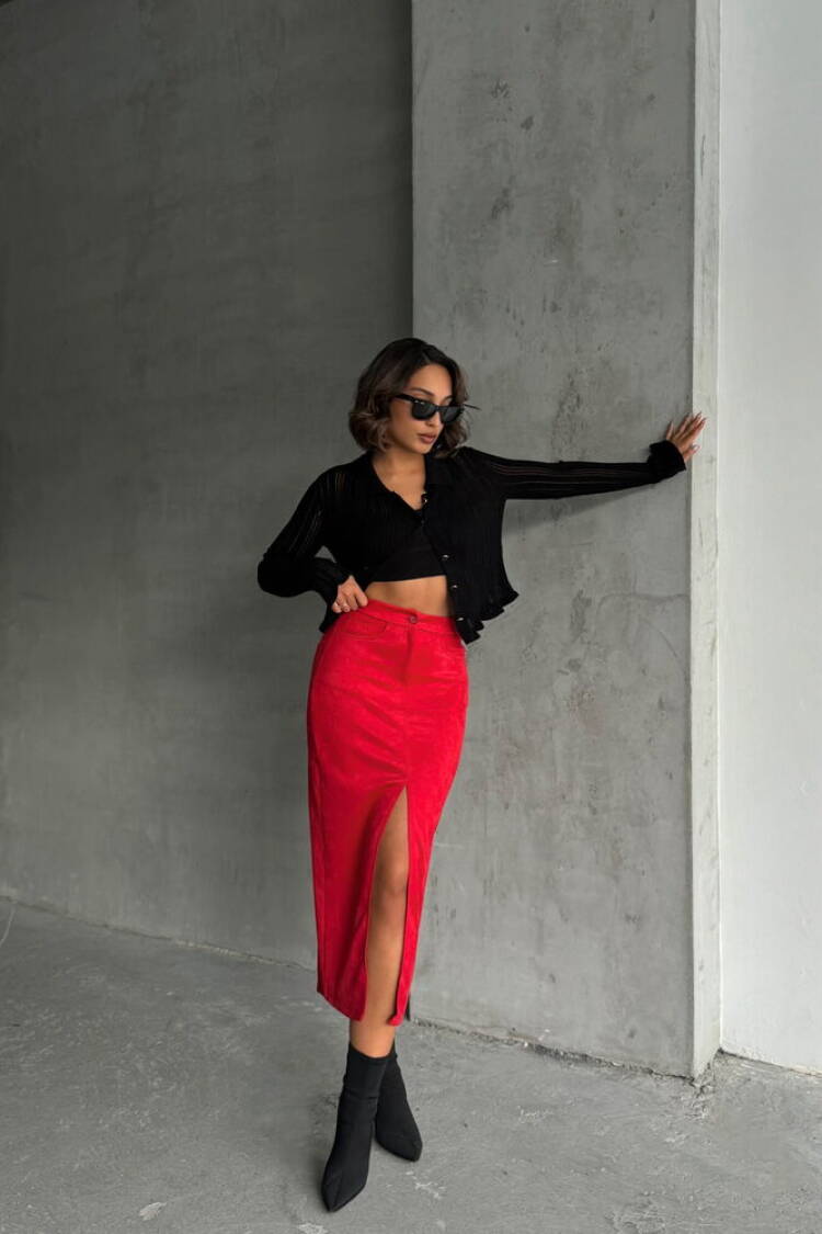 Suede Skirt