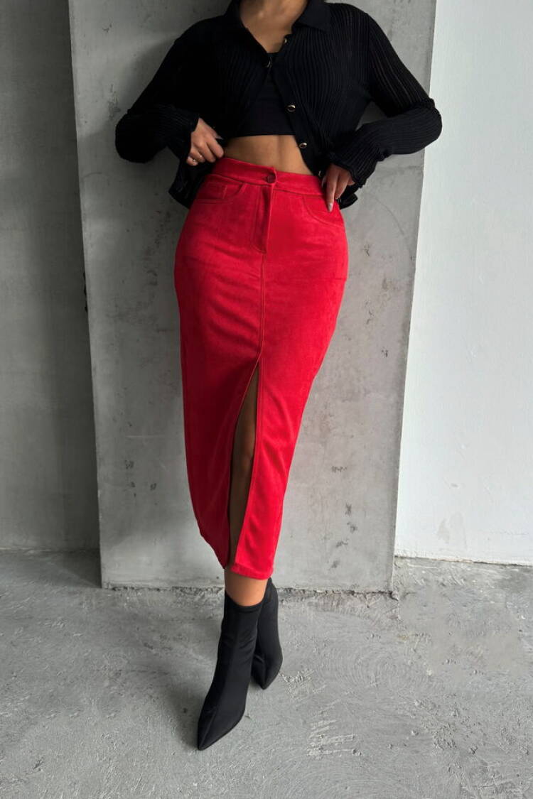 Suede Skirt