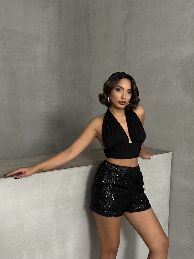 Sequined Wholesale Evening Shorts