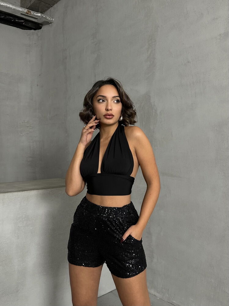 Sequined Wholesale Evening Shorts