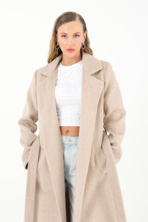 Women's Double Breasted Belted Coat - Brand: Puane - Women & Kids, Baby Clothes Wholesale - Globality Store