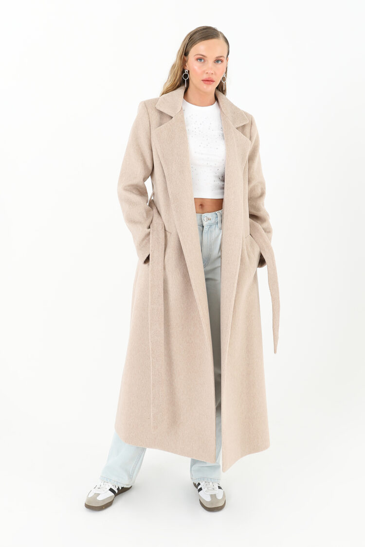 Women's Double Breasted Belted Coat