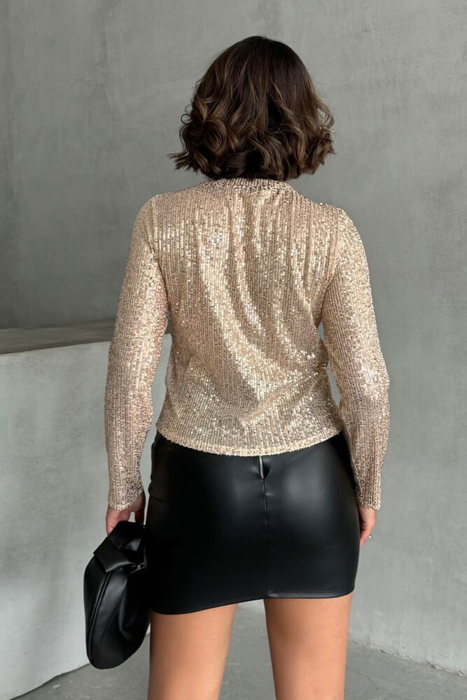 Stone Sequin Wholesale Blouse