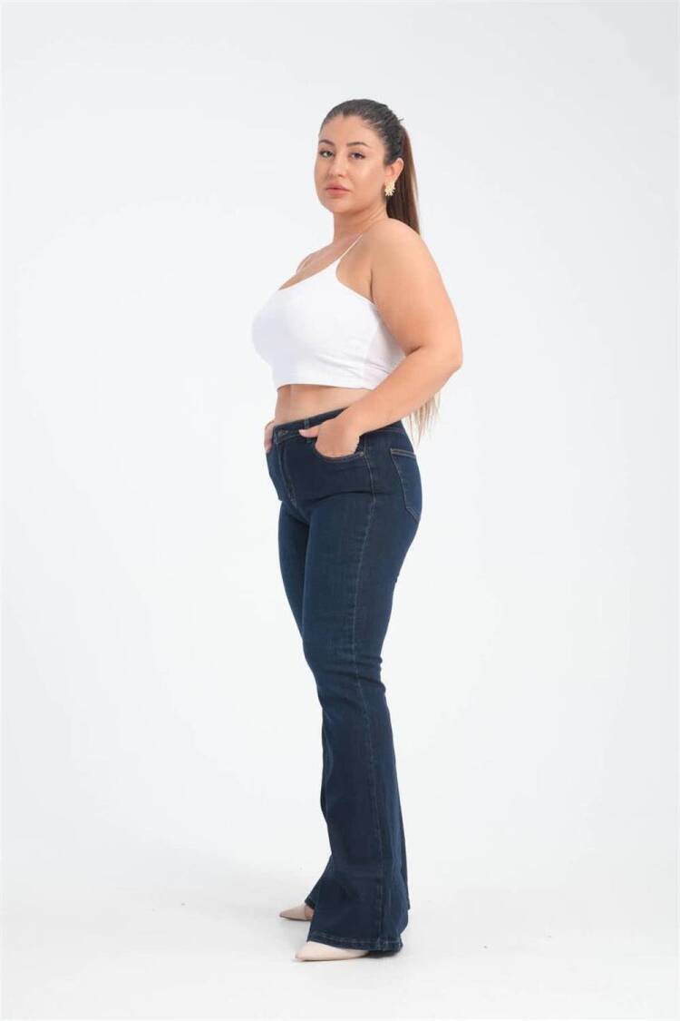 High Waisted Bell-bottom DarkJeans