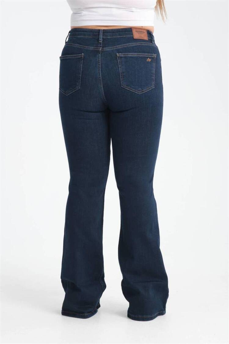 High Waisted Bell-bottom DarkJeans
