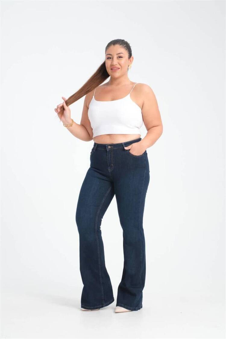 High Waisted Bell-bottom DarkJeans