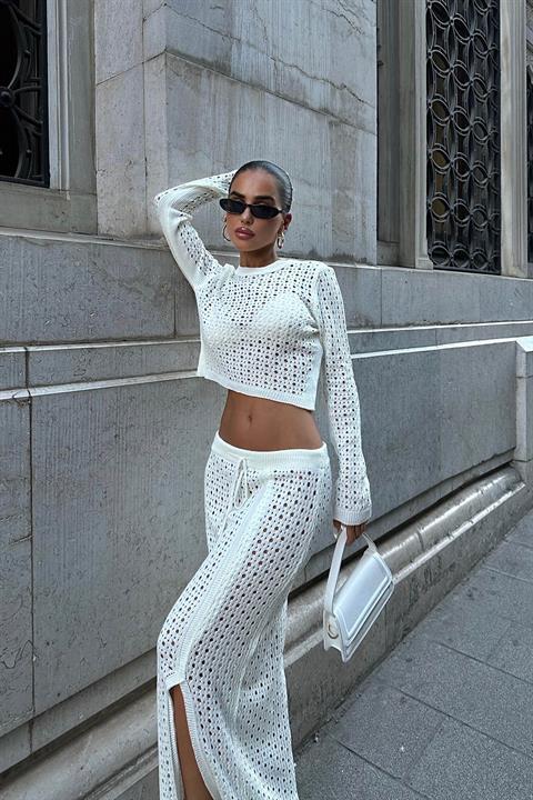 Knitwear Double Skirted Suit