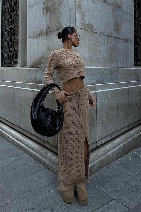 Knitwear Double Skirted Suit