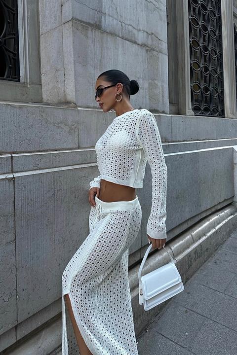 Knitwear Double Skirted Suit