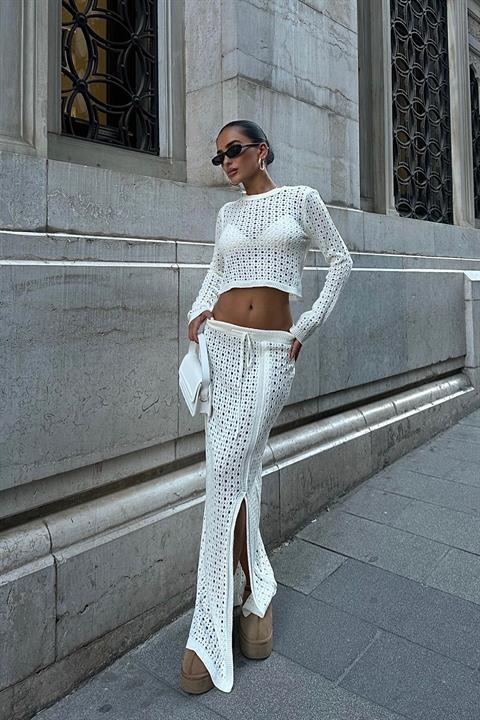 Knitwear Double Skirted Suit