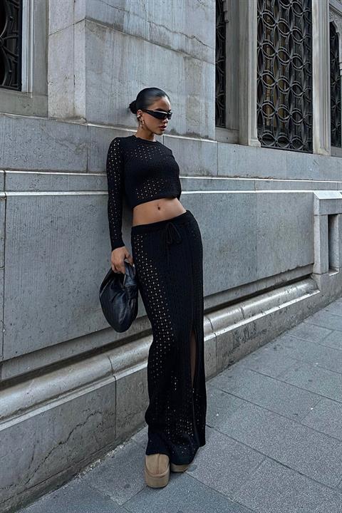 Knitwear Double Skirted Suit