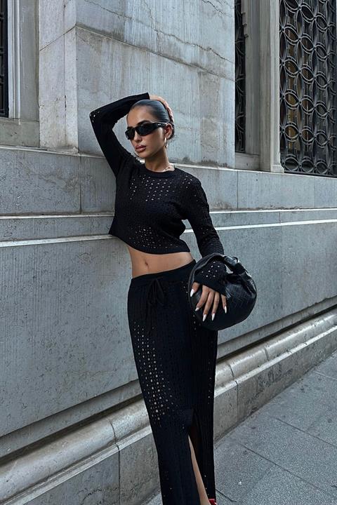 Knitwear Double Skirted Suit