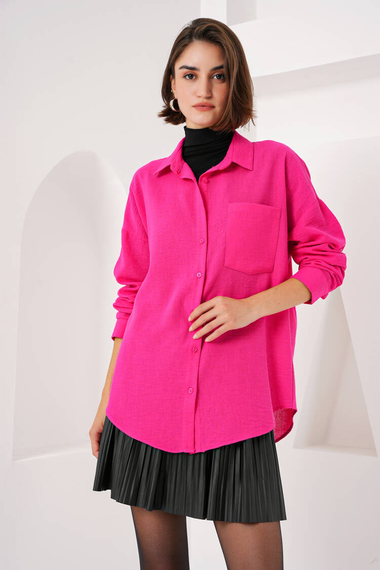 Single Pocket Oversize Shirt