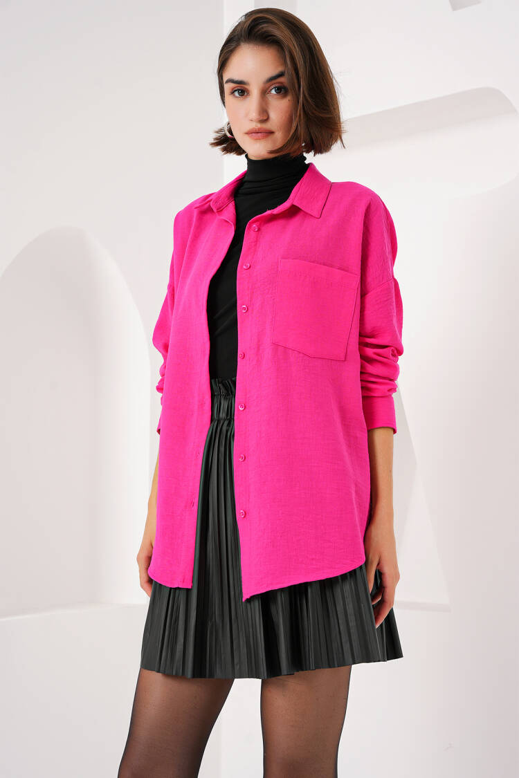 Single Pocket Oversize Shirt