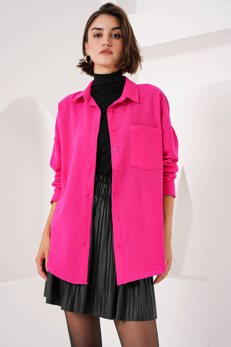 Single Pocket Oversize Shirt - Brand: Bigdart - Women & Kids, Baby Clothes Wholesale - Globality Store
