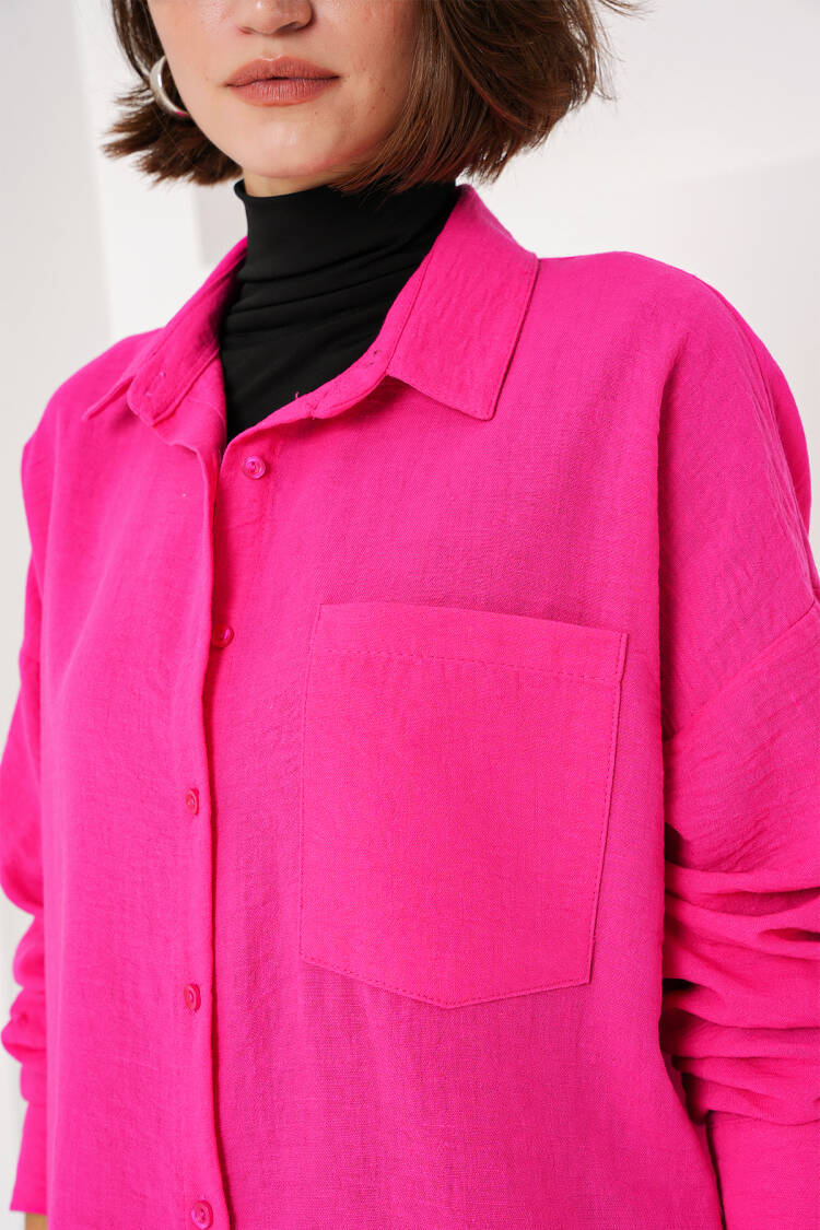Single Pocket Oversize Shirt