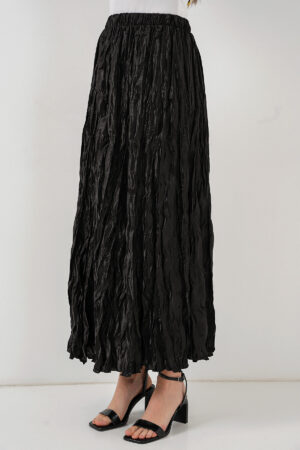Long Wrinkle Shiny Skirt 8034 - Brand: Bigdart - Women & Kids, Baby Clothes Wholesale - Globality Store