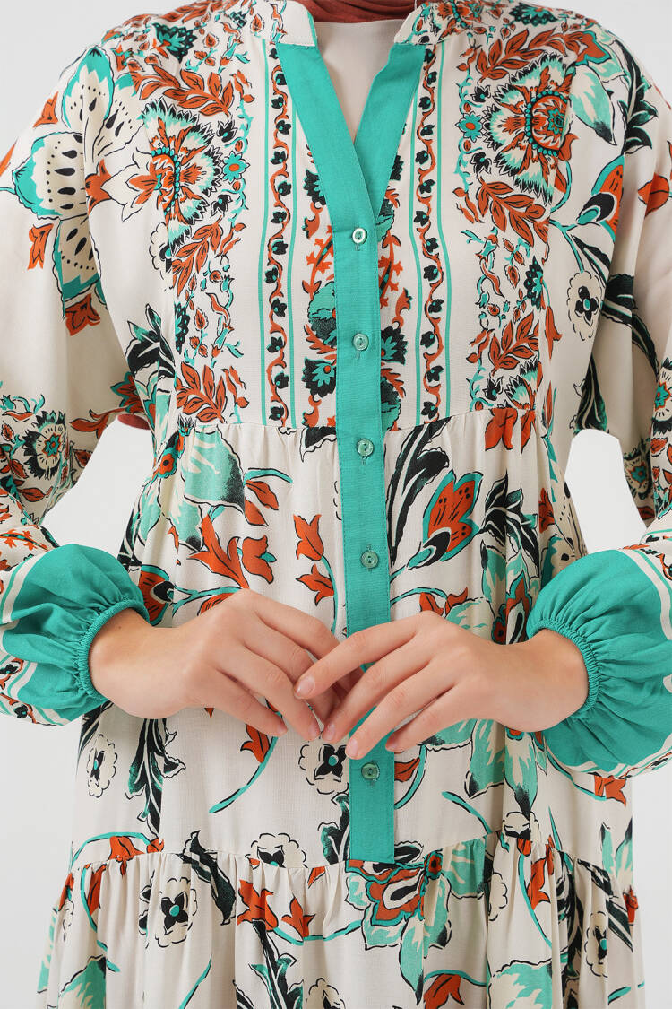 Authentic Patterned Burkini Dress -2