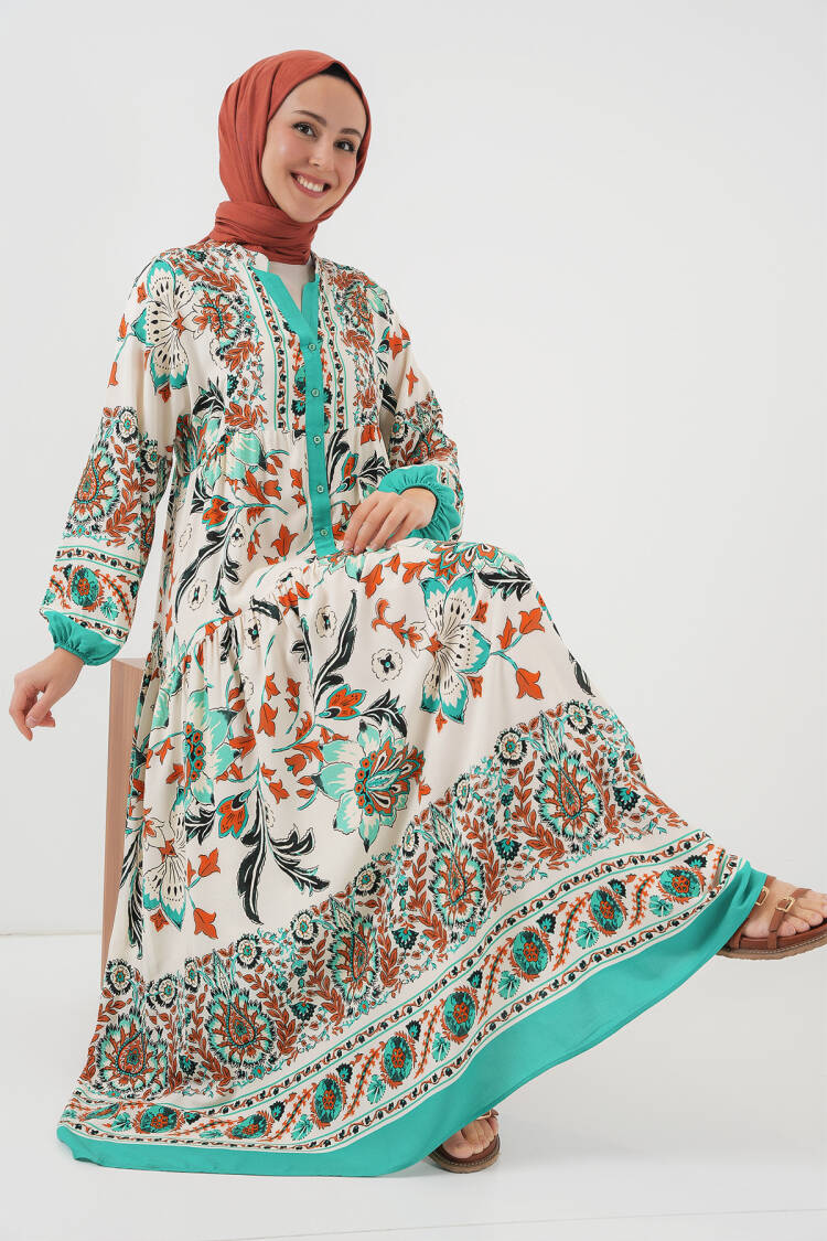 Authentic Patterned Burkini Dress -2 - Brand: Bigdart - Women & Kids, Baby Clothes Wholesale - Globality Store