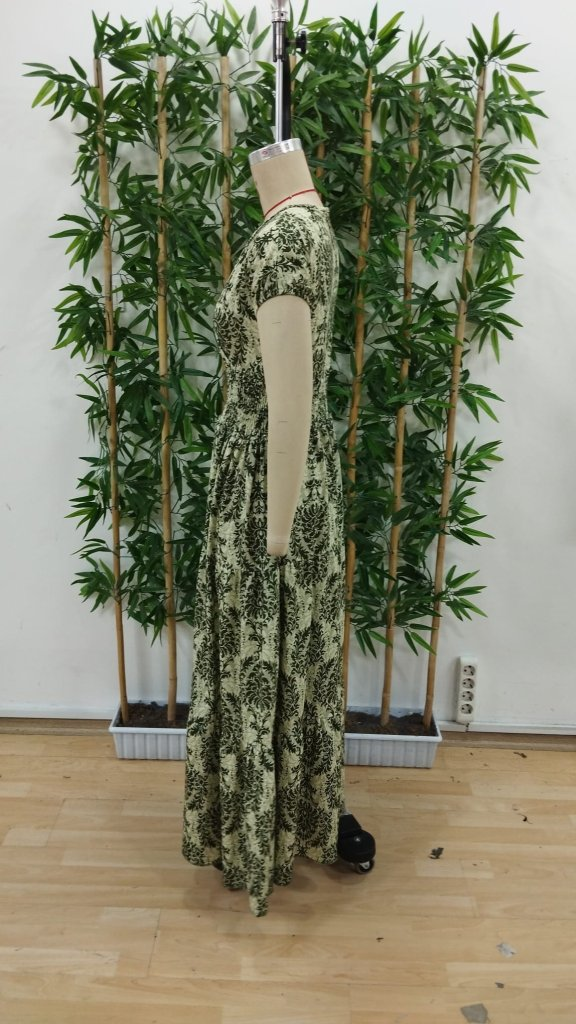 Women's Short Sleeve Double Neck Elastic Waist Jumpsuit