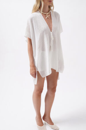 Boho Casual Oversized Tie Tunic - Brand: Black Fashion - Women & Kids, Baby Clothes Wholesale - Globality Store