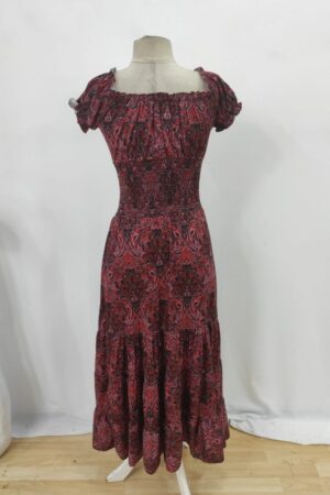 Red Boho Fit And Flare Dress - Brand: Janes - Women & Kids, Baby Clothes Wholesale - Globality Store