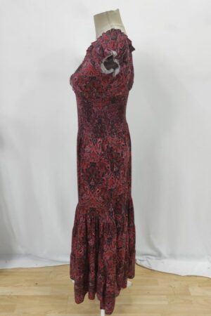 Red Boho Fit And Flare Dress - Brand: Janes - Women & Kids, Baby Clothes Wholesale - Globality Store