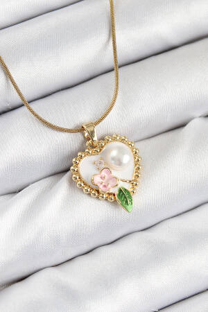 316l Steel Artistic Portrait Model Gold Color Women Necklace - Brand: Ebijuteri - Women & Kids, Baby Clothes Wholesale - Globality Store