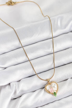 316l Steel Artistic Portrait Model Gold Color Women Necklace - Brand: Ebijuteri - Women & Kids, Baby Clothes Wholesale - Globality Store