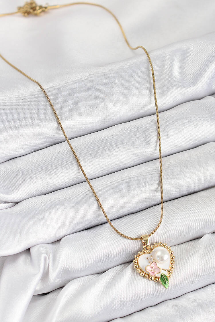 316l Steel Artistic Portrait Model Gold Color Women Necklace